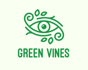 Green Nature Eye  logo design