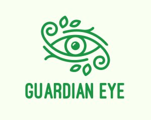 Green Nature Eye  logo design