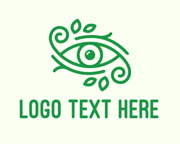 Green Nature Eye  logo