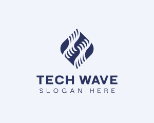 Waves Finance Investing logo design