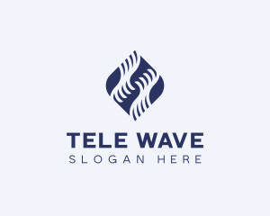 Waves Finance Investing logo design