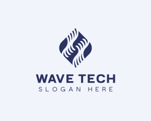 Waves Finance Investing logo design