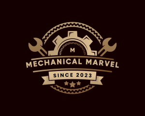 Mechanic Tool Cogwheel logo design