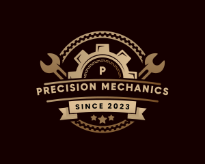 Mechanic Tool Cogwheel logo design