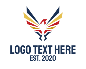 Eagle - Military Falcon Aviation logo design