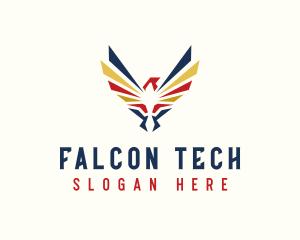 Military Falcon Aviation  logo design