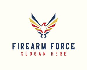 Military Falcon Aviation  logo design