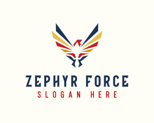 Military Falcon Aviation  logo design