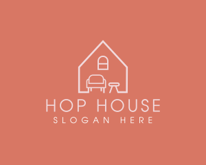 Minimal House Furniture logo design