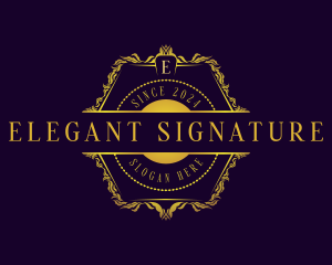 Luxury Ornamental Crest logo design