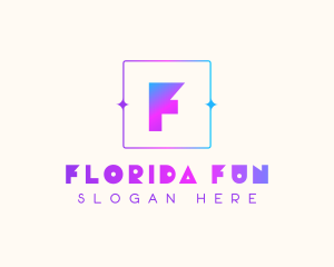 Holographic Fun Brand logo design