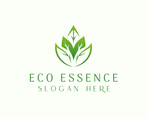 Eco leaves Farming logo design