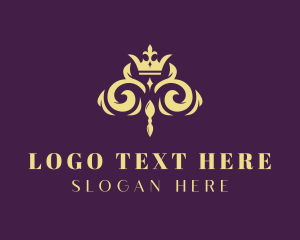 Elegant Regal Crown logo
