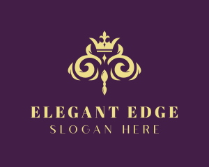 Elegant Regal Crown logo design