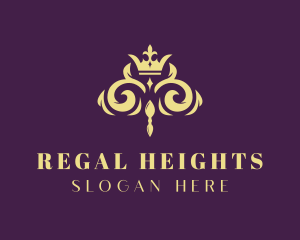 Elegant Regal Crown logo design