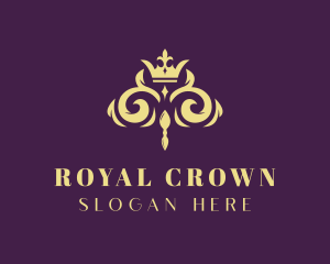 Elegant Regal Crown logo design