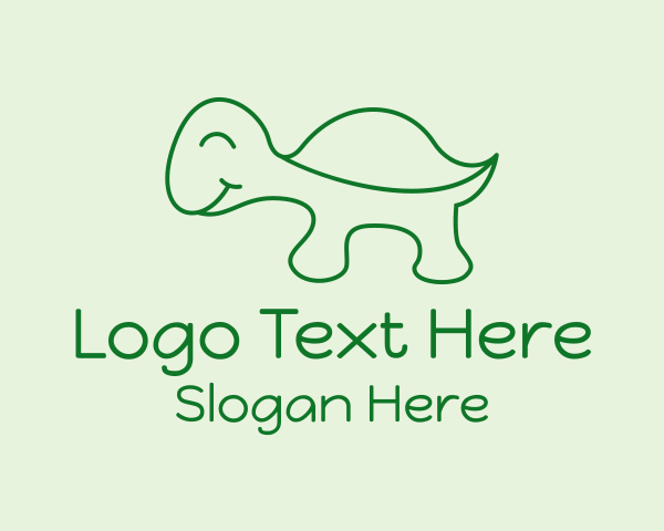 Happy Turtle Cartoon logo