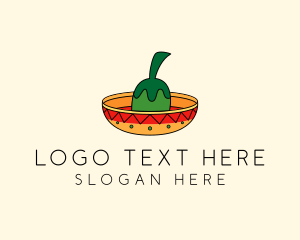 Chili Mexican Sombrero  logo