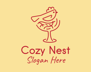 Fancy Crest Bird  logo
