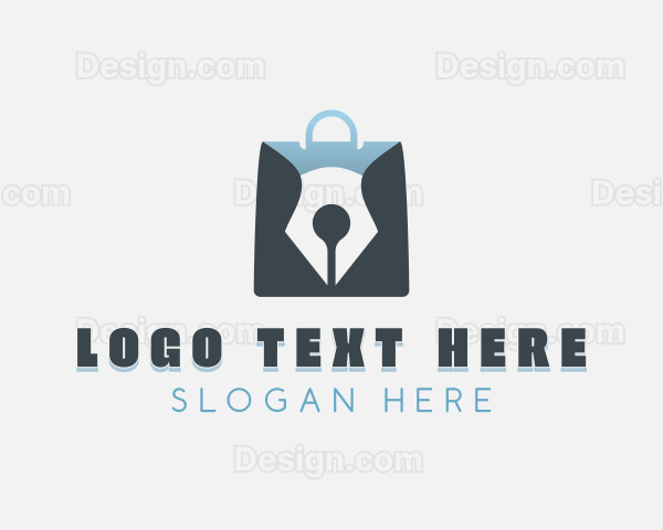 Pen Shopping Bag Logo