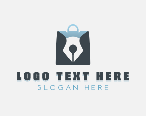 Pen Shopping Bag Logo