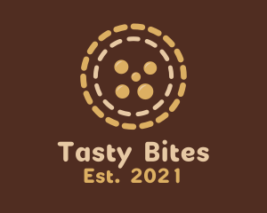 Brown Pastry Cookie  logo design