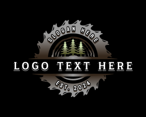 Sawmill Tree Woodcutter logo