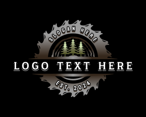 Sawmill Tree Woodcutter Logo