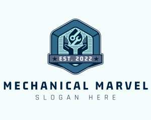 Mechanic Repair Badge logo design