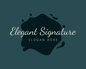 Elegant Script Lifestyle logo design