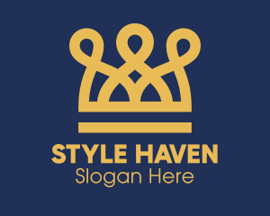 Golden Crown Loops Logo