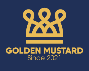 Golden Crown Loops logo design