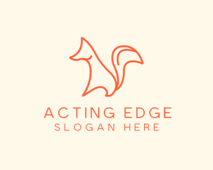 Wild Orange Fox logo design