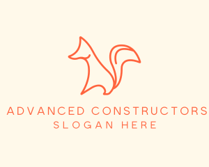 Wild Orange Fox logo design