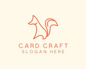 Wild Orange Fox logo design