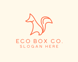 Wild Orange Fox logo design