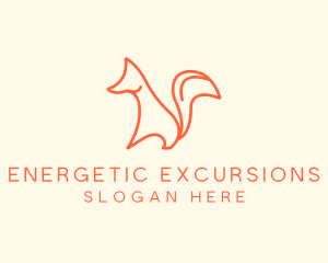 Wild Orange Fox logo design