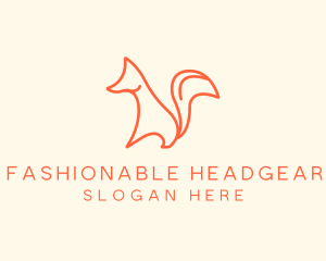 Wild Orange Fox logo design