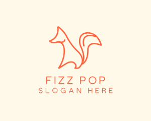 Wild Orange Fox logo design