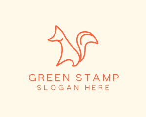 Wild Orange Fox logo design