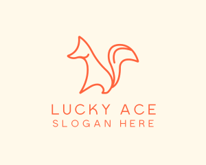 Wild Orange Fox logo design