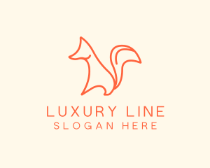 Wild Orange Fox logo design