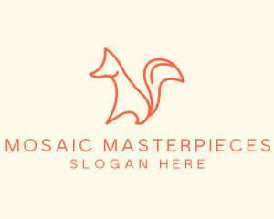 Wild Orange Fox logo design