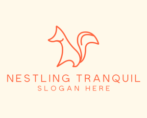 Wild Orange Fox logo design