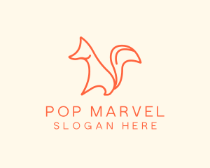 Wild Orange Fox logo design