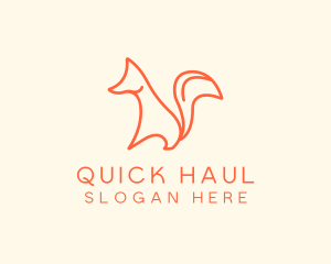 Wild Orange Fox logo design