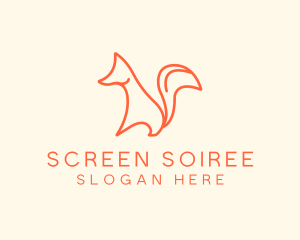 Wild Orange Fox logo design