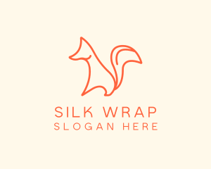 Wild Orange Fox logo design