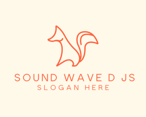 Wild Orange Fox logo design