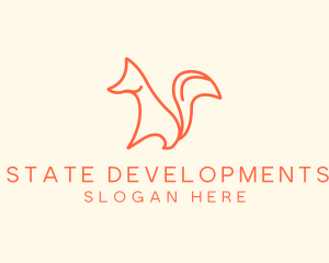 Wild Orange Fox logo design